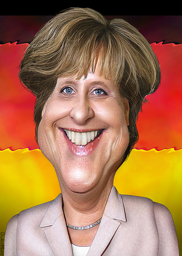 Angela Merkel cartoon caricature