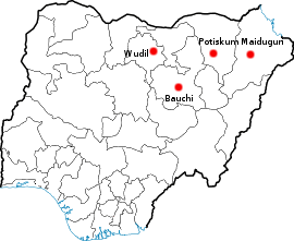 Nigeria Boko Haram attacks map