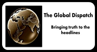The Global Dispatch stretched logo small with frame