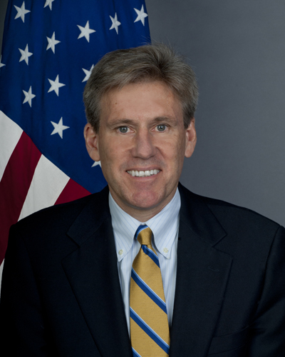 J. Christopher Stevens, United States ambassador to Libya from May 2012 until killed in an attack on the "safehouse" in September 2012