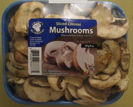 Sliced Crimini Mushrooms