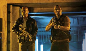 Jai Courtney, right, may be going from the Die Hard franchise to battling Terminators in the new film