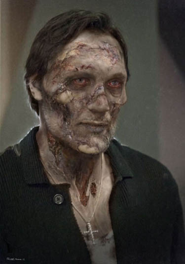 Jimmy Smits Walking Dead zombie photo