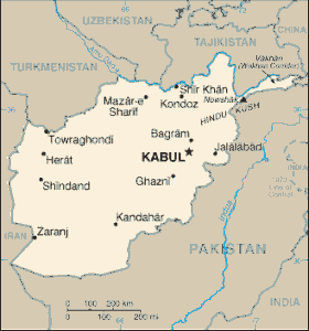 Paktika is along the eastern border with Pakistan Image/CIA