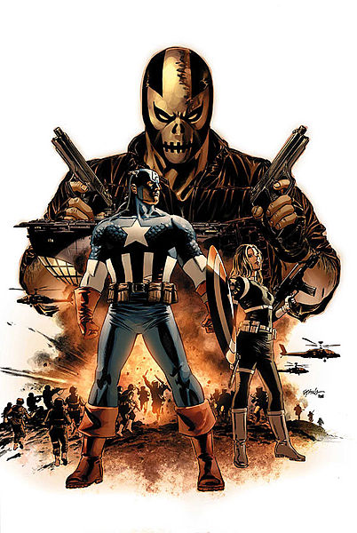Cover art for Captain America (vol. 5) #16. art by Steve Epting Marvel Comics