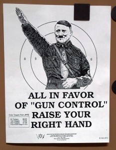 Adolf Hitler poster put out by Jews for the Preservation of Firearms Ownership  photo Marshall Astor via Flickr