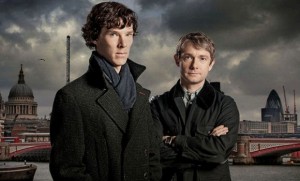 Benedict Cumberbatch Martin Freeman Sherlock photo
