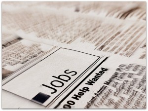 Jobs newspaper add unemployment pic