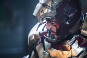 Battered Tony Stark Robert Downey Jr Iron Man 3 photo