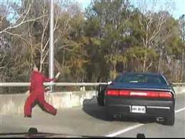 Drug bust car chase throwing drugs off of bridge