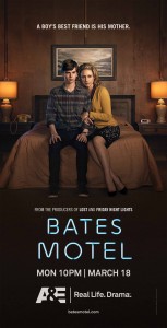 Bates Motel teaser poster on bed