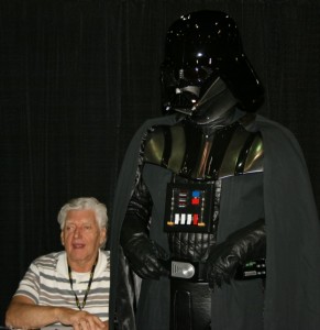 David Prowe (seated) was in the Darth Vader suit as the character was voiced by James Earl Jones. 