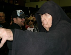 An inspired fan plays out the role of Palpatine with this great Star Wars cosplay photo/ Brandon Jones