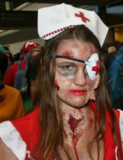 Eyepatch Nurse Zombie Cosplay MegaCon 2013