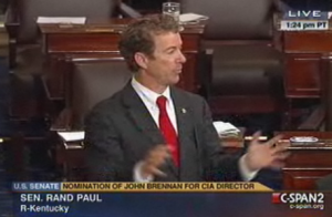 Rand Paul filibuster Image/Video Screen Shot