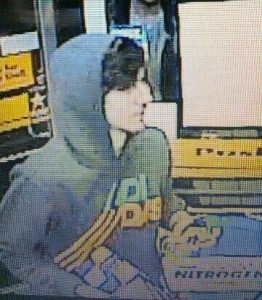 Boston Marathon bombing suspect in the white hat is still at large, this photo is a screenshot of the suspect from a 7/11 camera