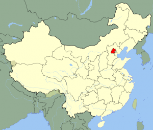 China map (Beijing in red) Public domain image/Joowwww