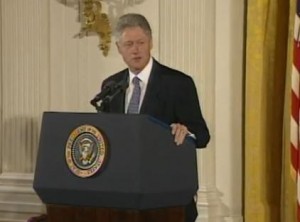 President Bill Clinton Presidential Apology - USPHS Syphilis Study at Tuskegee Image/Video Screen Shot