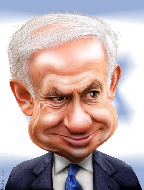 Benjamin Netanyahu  photo/ donkey hotey