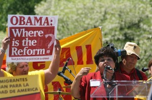 Supporters of immigration reform photo from 2010 protests Immigration Reform Leaders Arrested in Washington DC 