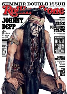 Johnny Depp Rolling stone Tonto cover