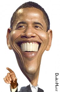 President Obama big smile laugh