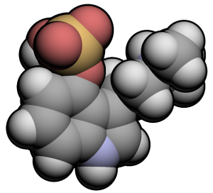 Psilocybin molecule Public domain image/Ccroberts