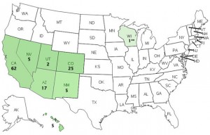 Persons infected with Hepatitis A virus, by State Image/CDC