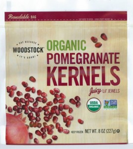 Woodstock Frozen Organic Pomegranate Kernels  Image/FDA