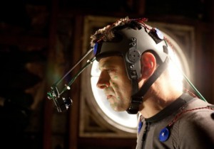 Andy Serkis as Caesar filming "Dawn of the Planet of the Apes"