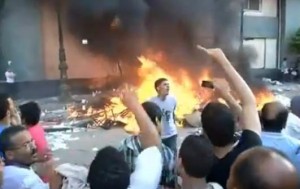 Egypt protests have led to destruction of several Coptic Churches all over the country Image/Video Screen Shot