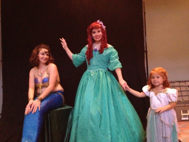 A 'mermaid' joined Ariel for photos with fans young and old at 'The Little Mermaid Jr' photo Terra Corbin