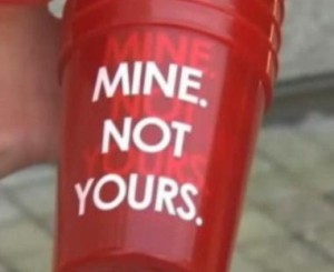 "Mine. Not Yours." cup Image/Video Screen Shot