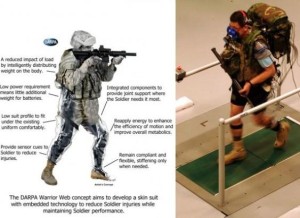 Like the DARPA Warrior Web Project, new technology is truly amazing Suit concept. (U.S. Army) (October 10, 2013) 