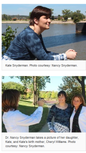 Kate Snyderman Dr Nancy Snyderman adoption story photos meeting birth mom