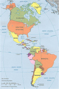 North and South America map Image/CIA