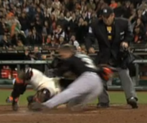 Scott Cousins home plate collision Buster Posey
