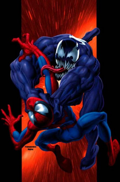 Venom versus Spider-Man marvel comics cover