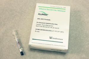 FluMist® live attenuated intranasal vaccine (LAIV) sprayers Image/CDC