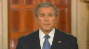 President George W Bush delivers farewell address