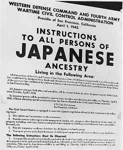 FDR intern Japanese American poster