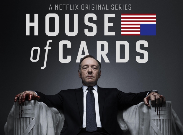 House of Cards banner kevin spacey bloody hands