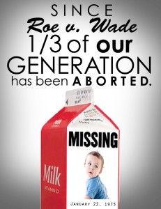 Roe v Wade pro life poster generation abortion