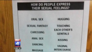 Sex Education sexual feelings poster anal sex intercourse graphic