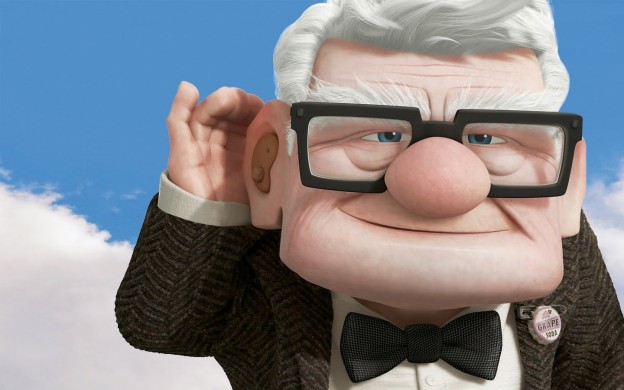 Carl Fredricksen, voiced by Ed Asner, in Pixar's "UP"
