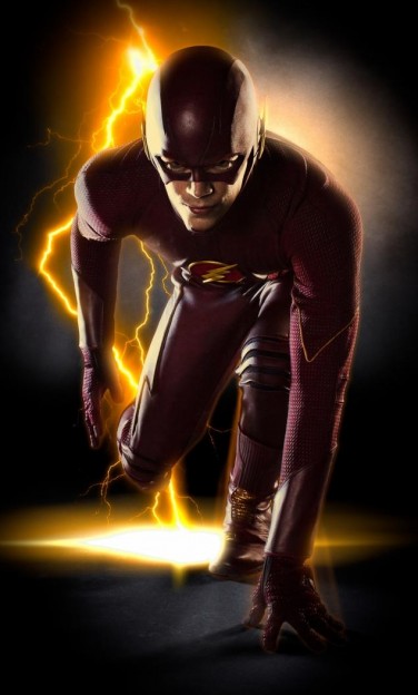 Grant Gustin as The Flash full costume