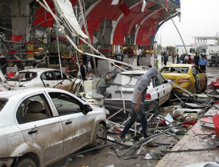 photo screenshot The Guardian video coverage of Iraq bombing