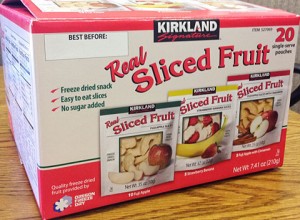 Kirkland Signature Real Sliced Fruit Image/FDA