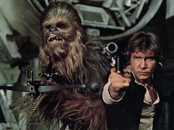 Chewbacca Han Solo Star Wars classic photo