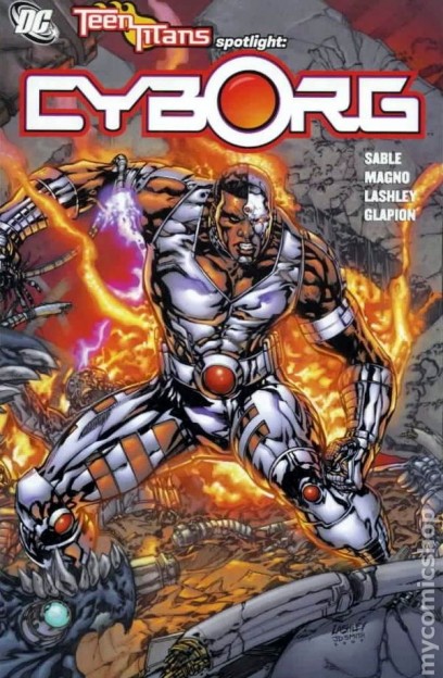 Teen Titans Justlice League Cyborg comic book cover